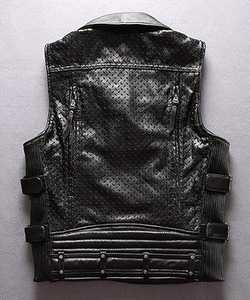 Blouson de moto unisexe en cuir noir coupe-vent à manches longues 2026 – Couleurs personnalisées, logo sur le devant, export en gros, pour adultes - Product Image 3