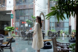 Robes mi-longues surdimensionnées confortables de haute qualité 10% Ramie tissu impression numérique tissé motifs de tissage automne décoratif - Product Image 3