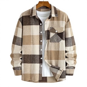 Men Fashion Flannel Plaid Shirt Custom Design Long Sleeve Casual Check Shirt Wholesale Apparel Supplier OEM Services - Product Image 1