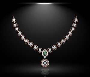 Romántico estilo coreano boda noche joyería regalo conjunto Acero inoxidable 14K chapado en oro flor diseño moda collar pendiente conjunto - Product Image 1