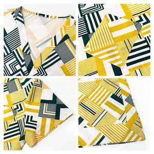 Venta al por mayor de trajes médicos impresos para mujer coloridos con cuello en V de manga corta 2 bolsillos en la cintura poliéster algodón uniformes de Hospital - Product Image 5