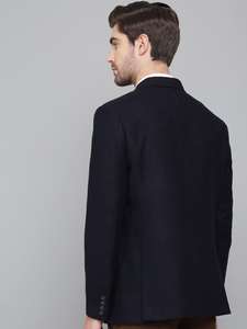 Abrigo Azul Marino Oscuro de Moda Masculina Fabricado en India para Bodas, Recepciones y Ceremonias Formales - Product Image 3