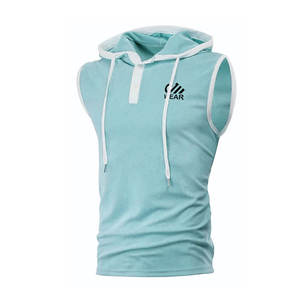 เสื้อฮู้ดแขนกุดสำหรับผู้ชายเสื้อฮู้ดแขนกุดสำหรับผู้ชายเสื้อแขนกุดออกแบบได้ตามต้องการ - Product Image 5