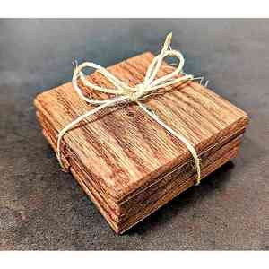 Top Selling Handicrafts <b>Slate</b> <b>Coaster</b> Square Walnut Mango Wood Custom Shape Indian Manufacture With High Quality - Product Image 5