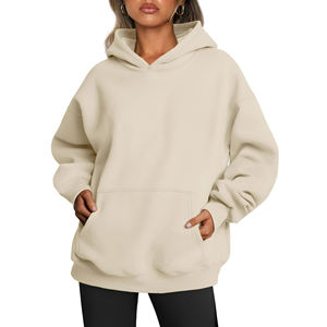 Streetwear d'extérieur décontracté unisexe Vêtements personnalisés Pull à épaules tombantes Respirant Surdimensionné Baggy Fashion Sweats à capuche pour femmes - Product Image 1