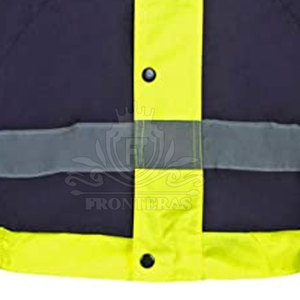 Chaqueta de seguridad de manga larga de nuevo diseño Chaqueta de seguridad de alta visibilidad de algodón y poliéster hecha en Pakistán - Product Image 4