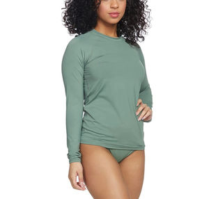 Wholesale UPF50+ Sun Protection Surf Suit Women's Long Sleeve <b>Rash</b> <b>Guard</b> <b>Swimsuit</b> OEM Service Quick Dry Breathable Eco-Friendly - Product Image 5
