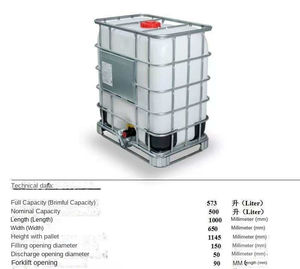 Réservoir HDPE avec cadre galvanisé, nouvelle marque, réservoir IBC de 1000 L - Product Image 5