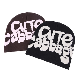 Bonnet personnalisé Bonnets tricotés en gros avec Logo personnalisé Adulte 100% Acrylique Jacquard Bonnets - Product Image 2