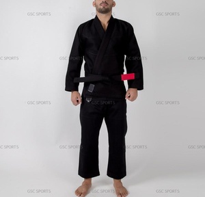 Jiu jitsu gi-kimono brasileño para hombres y mujeres, diseño personalizado, con logotipos personalizados y parches, color negro - Product Image 2