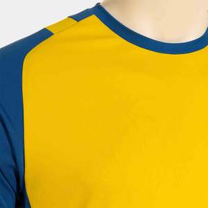 Jersey de fútbol amarillo y azul, uniforme de fútbol de poliéster 100%, ropa de equipo de alta calidad, conjuntos de corte automatizado, venta completa personalizada - Product Image 3