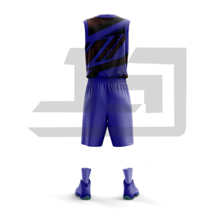 Uniforme de Baloncesto Estampado, Camiseta sin Mangas con Pantalones Cortos a Juego, Ropa Deportiva Ligera de Alto Rendimiento para Jugadores - Product Image 2