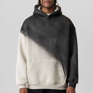 Vente en gros de sweats à capuche pour hommes surdimensionnés lavés à l'acide vintage vierge 100% coton de haute qualité tie-dyed sweats à capuche pour hommes - Product Image 1