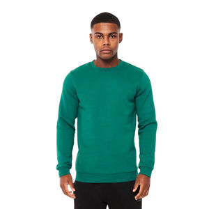 Sudadera con letras personalizadas en relieve sin capucha de manga larga para hombre, sudadera unisex transpirable ODM - Product Image 1