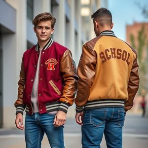 High-Quality Nylon Varsity <b>Jacket</b> Custom Windbreaker Letterman Coat Waterproof Baseball Style Outerwear Team Uniform Bulk - Product Image 6