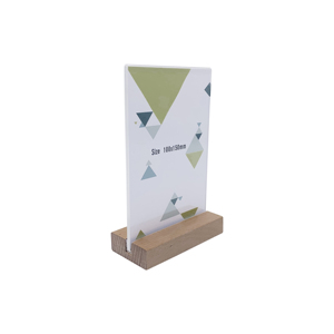 2025 cao cấp acrylic A4 Áp phích quảng cáo đứng với cơ sở gỗ thanh lịch bảng linh hoạt và người giữ menu - Product Image 6