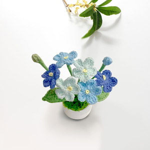 Fleurs faites à la main au crochet, plantes en pot, fleurs artificielles pour toujours, cadeau à un ami, parfait pour la décoration intérieure, fabriqué OEM au Vietnam - Product Image 5