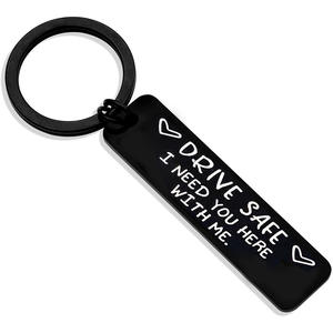 Portachiavi 'Guida con Cura' per Fidanzato, 'Ti Ho Bisogno Qui con <span class=keywords><strong>Me</strong></span>', 'Ti Amo', Regalo Originale per Uomo - Product Image 2