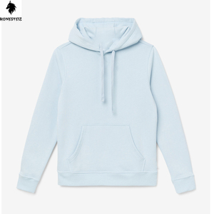 เสื้อฮู้ดแบบสวมหัวของผู้ชายผ้าเทอร์รี่ผ้าฝ้ายโพลีเอสเตอร์น้ำหนักเบาแบบลำลองผ้า100% น้ำหนักเบาลายพื้นออกแบบได้ตามต้องการสำหรับฤดูหนาว - Product Image 6