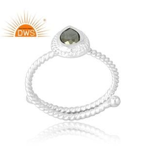 <b>Indian</b> Handcrafted 925 Sterling Silver Natural Pyrite Gemstone <b>Ring</b> Custom Jewelry For Women Gift For Her - Product Image 1