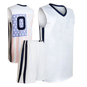 Camisetas de baloncesto de buena venta, ropa deportiva, conjuntos de camisetas de baloncesto de entrenamiento, ropa de hombre, uniforme de baloncesto sin mangas en blanco liso - Product Image 6