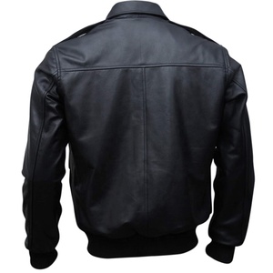 Chaqueta de cuero ajustada para hombre Chaqueta de cuero genuino de moda elegante para un estilo moderno Hombres Bomebr - Product Image 3
