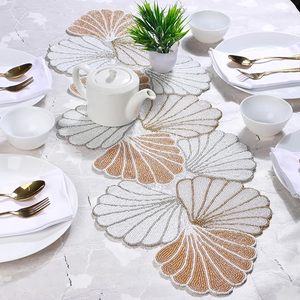 Fancy Handmade Beaded <b>Runner</b> Placemat Decorative Embroidered Design for <b>Dining</b> <b>Table</b> Knitted <b>Runners</b> for Hotels and Weddings - Product Image 4