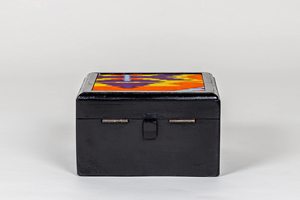 Boîte à bijoux en bois massif imprimée, designs personnalisés, surface décorative, œuvre d'art, capacité personnalisable pour créations artisanales exclusives - Product Image 4