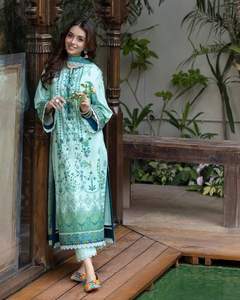 Ropa étnica afgana tradicional de Salwar Kameez de seda elegante afgana tradicional personalizada del fabricante para la venta 521 - Product Image 3