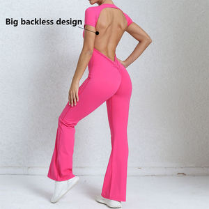 Mono Deportivo de Alta Calidad para Mujer con Espalda Descubierta, Mono Personalizado para Mujer, Trajes Deportivos para Mujer - Product Image 3