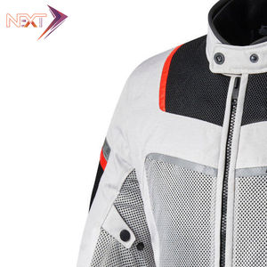 Chaqueta de moto para hombre de tres tonos de color de bloque Cardura para motocicleta y carreras de autos de alta calidad con todas las armaduras de protección - Product Image 4