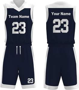 Uniforme de basket-ball léger de haute qualité pour adultes Style unique couleur unie ensemble grande taille respirant plus vêtements de basket-ball - Product Image 3