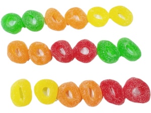 Nhãn Hiệu Riêng Dịch Vụ OEM Từ Nhà Máy Halal Chứng Nhận Donut Hình Dạng Gummies 9 gam/cái Vitamin C Hương Vị Trái Cây <span class=keywords><strong>Gummy</strong></span> Kẹo - Product Image 2