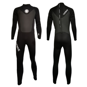 Combinaison de plongée pour homme à manches longues avec fermeture éclair dans le dos, en néoprène 3 mm, protection solaire pour garder au chaud - Product Image 2