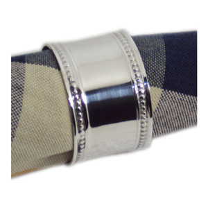 แหวนผ้าเช็ดปากทองเหลืองทำด้วยมือเงินนิเกิลดีไซน์โลหะเงาสำหรับงานแต่งงานงานเลี้ยงตกแต่งโต๊ะอาหาร - Product Image 1