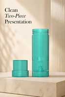 Tube de déodorant transparent vert en PP de 30 ml, conteneur cosmétique rechargeable en plastique à mécanisme rotatif