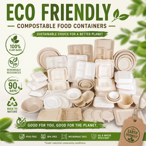 Disposable Food Container Eco Friendly Biodegradable Lunch <strong>Box</strong> Disposable Plates Bowls and Dinnerware <strong>Set</strong> Manufacturer - Product Image 3