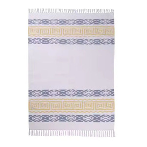 Ensembles et tapis imprimés en coton multicolore d'intérieur et d'extérieur de qualité supérieure Tapis de sol brodés faits à la main au prix le plus bas - Product Image 1