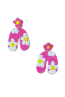 Boucles d'oreilles brodées de perles faites à la main de nouveau design pour femme avec une belle touche élégante à la mode
