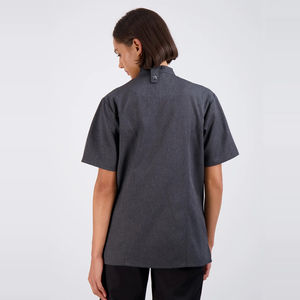 Uniformes de Chef de cocina de alta calidad, venta al por mayor, nuevo para mujeres, ropa de trabajo de cocina, uniforme de Chef gris - Product Image 4