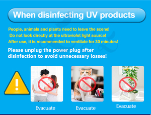 Khử trùng khu vực 80 ㎡ UV ánh sáng tiệt trùng 80 Wát di động diệt khuẩn Đèn mà không cần Ozone - Product Image 4