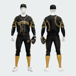 2026 Best Quality Men's <b>Baseball</b> Uniform 100% Polyester Breathable <b>Sets</b> with Private Logo Plus Size Options - Product Image 5