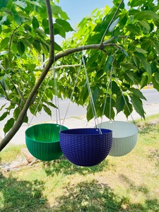 Paniers de jardinière suspendus multicolores de haute qualité Style moderne extérieur en plastique serre Vertical jardin fleur Pot suspendu - Product Image 3