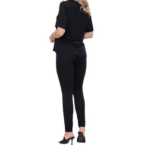 Venta caliente nuevo estilo personalizado ropa deportiva poliéster Spandex mujeres Leggings mejor proveedor mujeres camiseta y conjunto de mallas - Product Image 5
