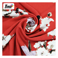 Tissu d'habillement tissé en rayonne 100% viscose pour robe femme, imprimé numériquement