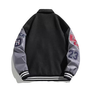 Nuevo último estilo, logotipo personalizado, chaquetas Versity transpirables de gran tamaño para hombres, ligeras, 2024, las mejores chaquetas Versity para hombres - Product Image 4