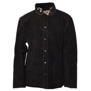 Chaqueta de soldadura de cuero resistente al fuego, abrigo de soldadura para protección de seguridad, chaqueta de soldadura, ropa de trabajo de cuero de vaca - Product Image 1