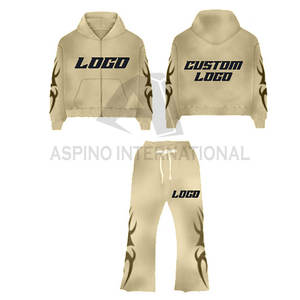 ชุดวอร์มสองชิ้นแบบปรับแต่งได้ชุดวอร์มกางเกงแบบมีฮู้ดแห้งเร็วชุดวิ่งแบบสองชิ้นลายพระอาทิตย์ซีดจาง - Product Image 6