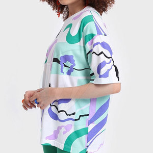 Camisetas de mujer más vendidas estilo casual ecológico y ligero con ajuste suelto para impresión por sublimación de verano - Product Image 3