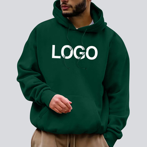High Quality Cotton <b>Men</b> Pullover <b>Hoodies</b> Embroidery And Logo Loose Style <b>Plain</b> Unisex Oversized <b>Hoodies</b> - Product Image 3